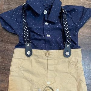 Boutique Button Down Dress attire for Infant - 3-6M NWOT